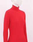 Scanlan Theodore Ribbed Knit Turtleneck Dress Size S