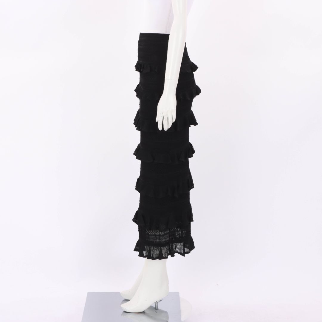 Zimmermann Frill Knit Midi Skirt Size 0