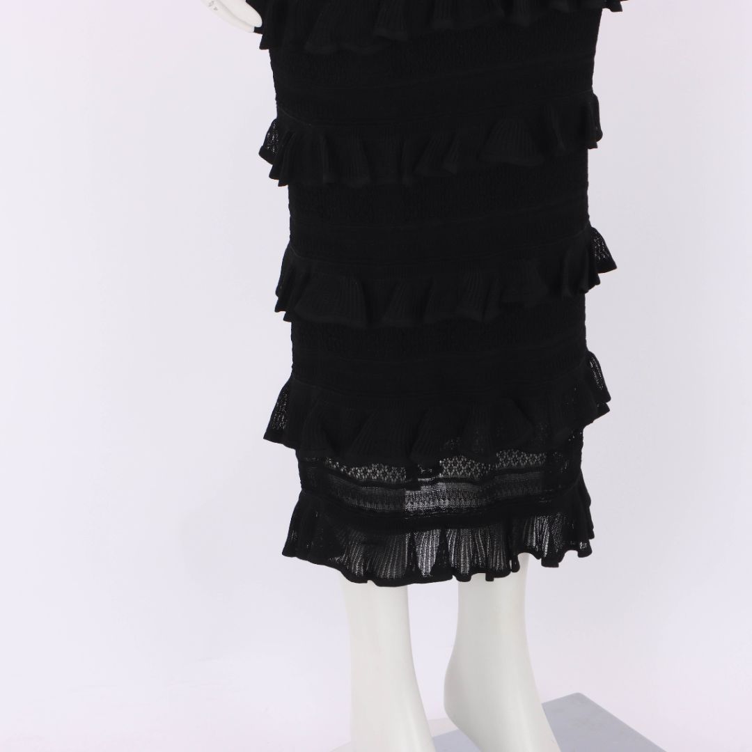 Zimmermann Frill Knit Midi Skirt Size 0