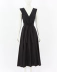 Scanlan Theodore Cotton Belted Midi Dress Size 8