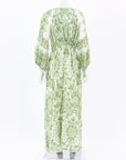 D'ascoli Cotton Print Midi Dress Size Large
