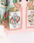 Casablanca Printed Silk Twill Shirt Size IT 36 | AU 4-6