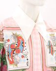 Casablanca Printed Silk Twill Shirt Size IT 36 | AU 4-6