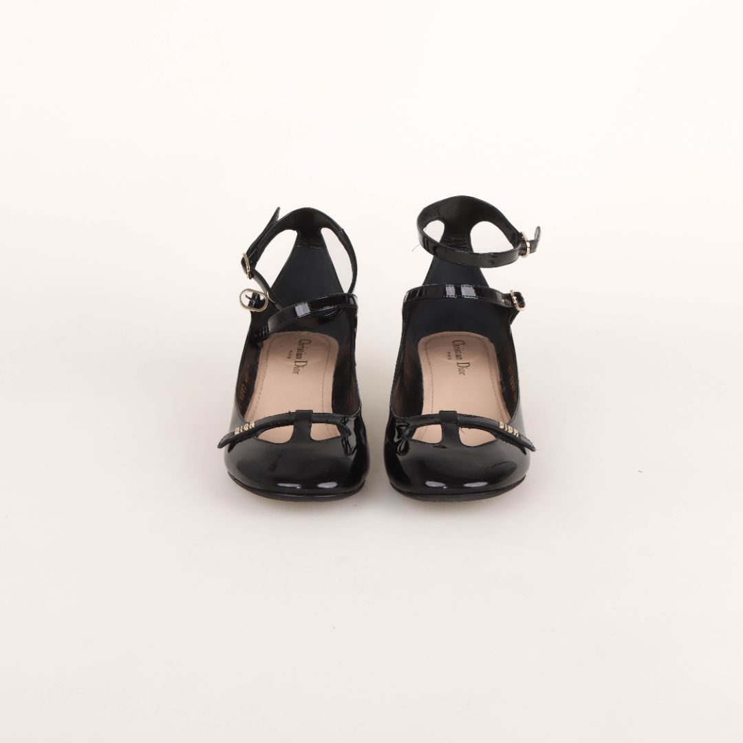 Christian Dior Aime Patent Leather Ballet Flat 40