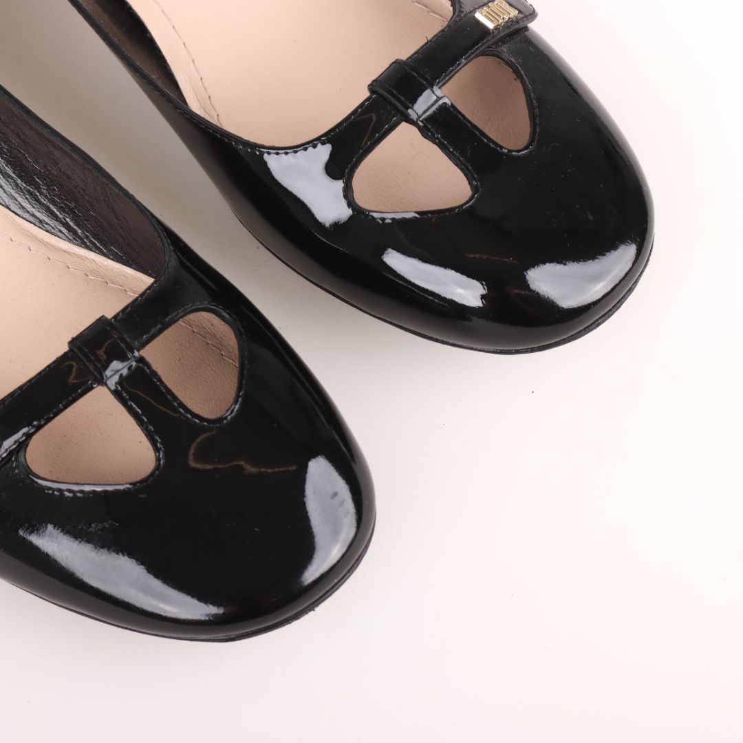 Christian Dior Aime Patent Leather Ballet Flat 40