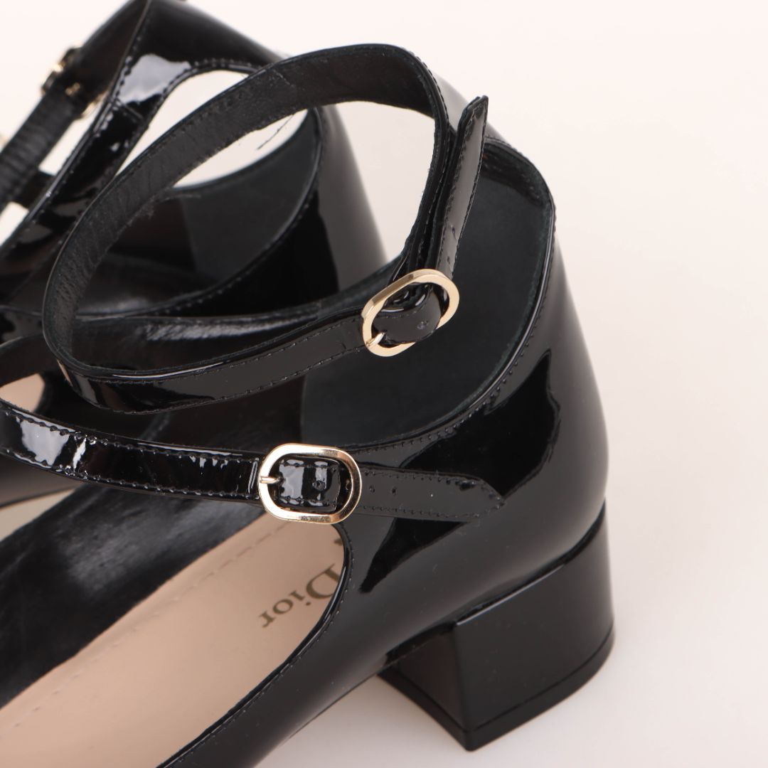Christian Dior Aime Patent Leather Ballet Flat 40