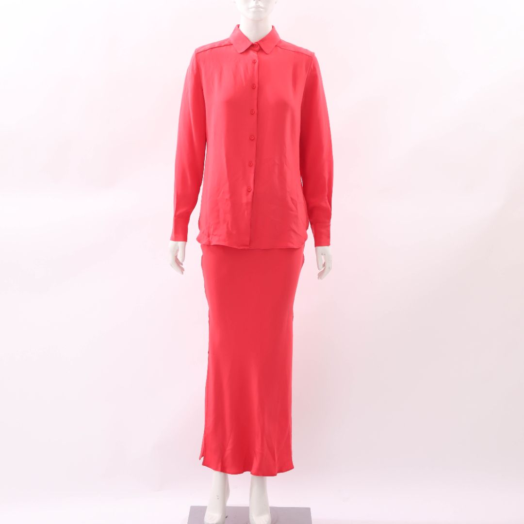Christopher Esber Button Up Bias Shirt Dress Size 8