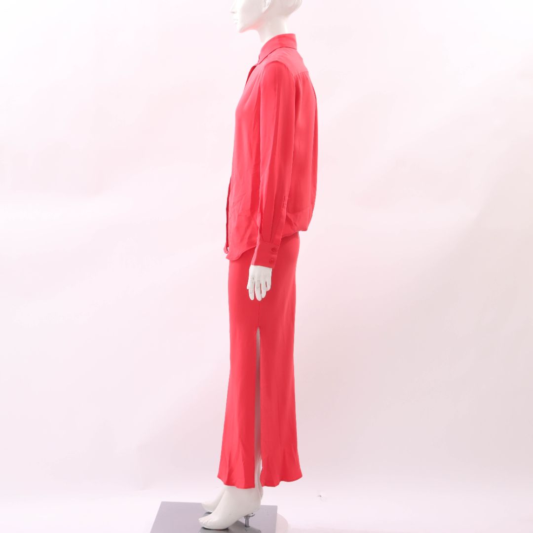 Christopher Esber Button Up Bias Shirt Dress Size 8