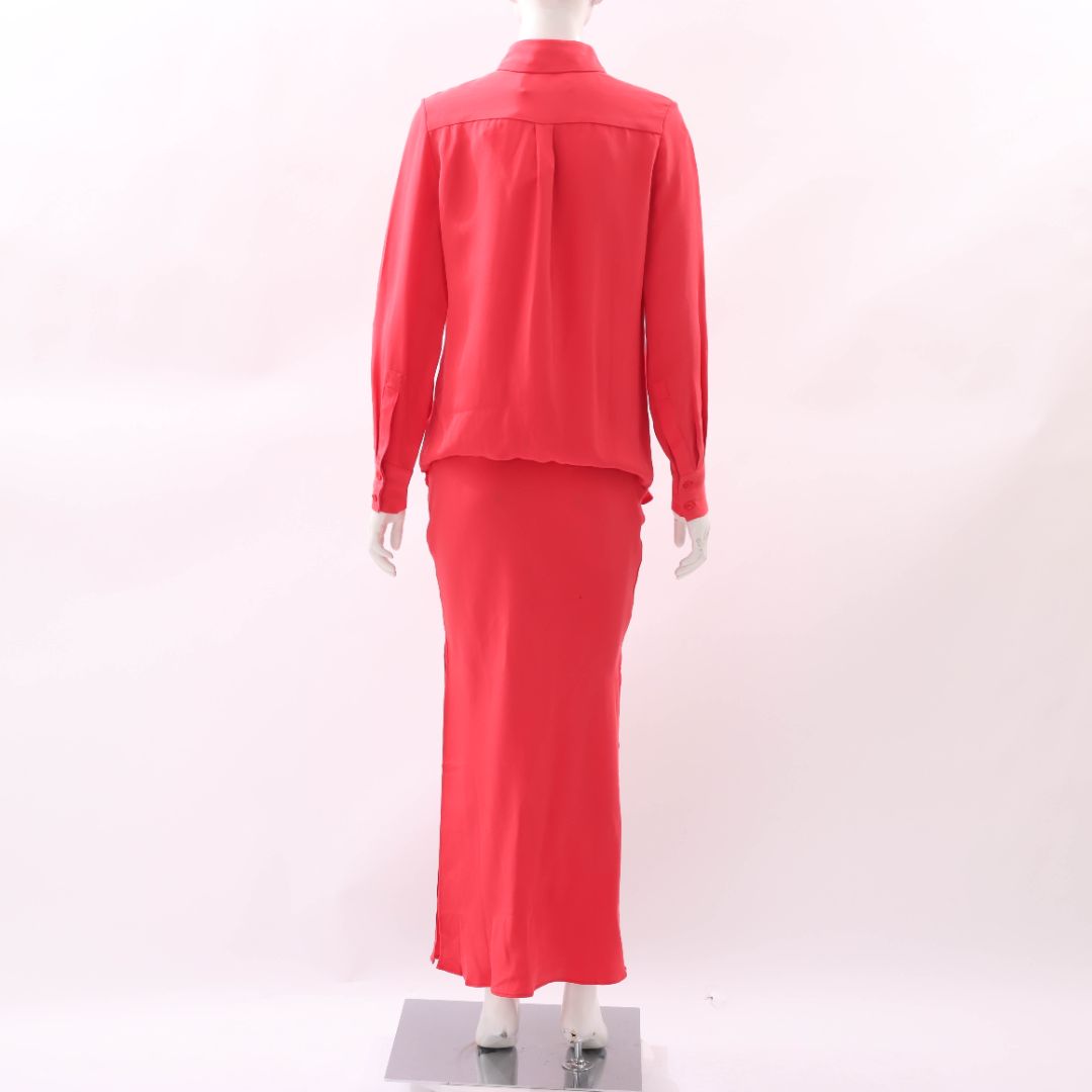 Christopher Esber Button Up Bias Shirt Dress Size 8