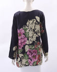 Johnny Was Silk Floral Top Size S