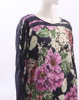 Johnny Was Silk Floral Top Size S