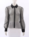 Scanlan Theodore Sheer Polka Dot Top Size 12