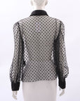 Scanlan Theodore Sheer Polka Dot Top Size 12