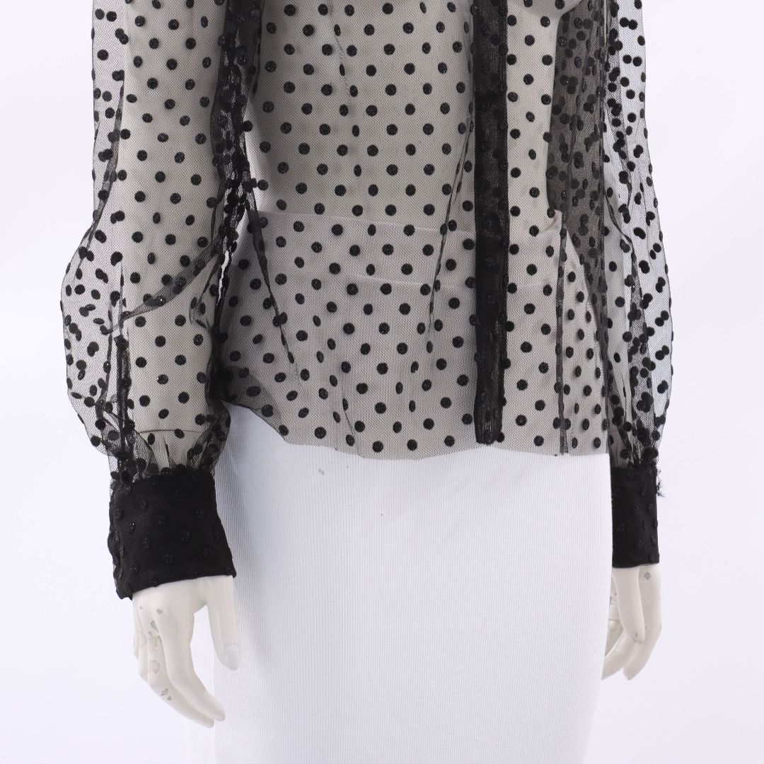Scanlan Theodore Sheer Polka Dot Top Size 12