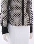 Scanlan Theodore Sheer Polka Dot Top Size 12