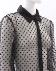 Scanlan Theodore Sheer Polka Dot Top Size 12