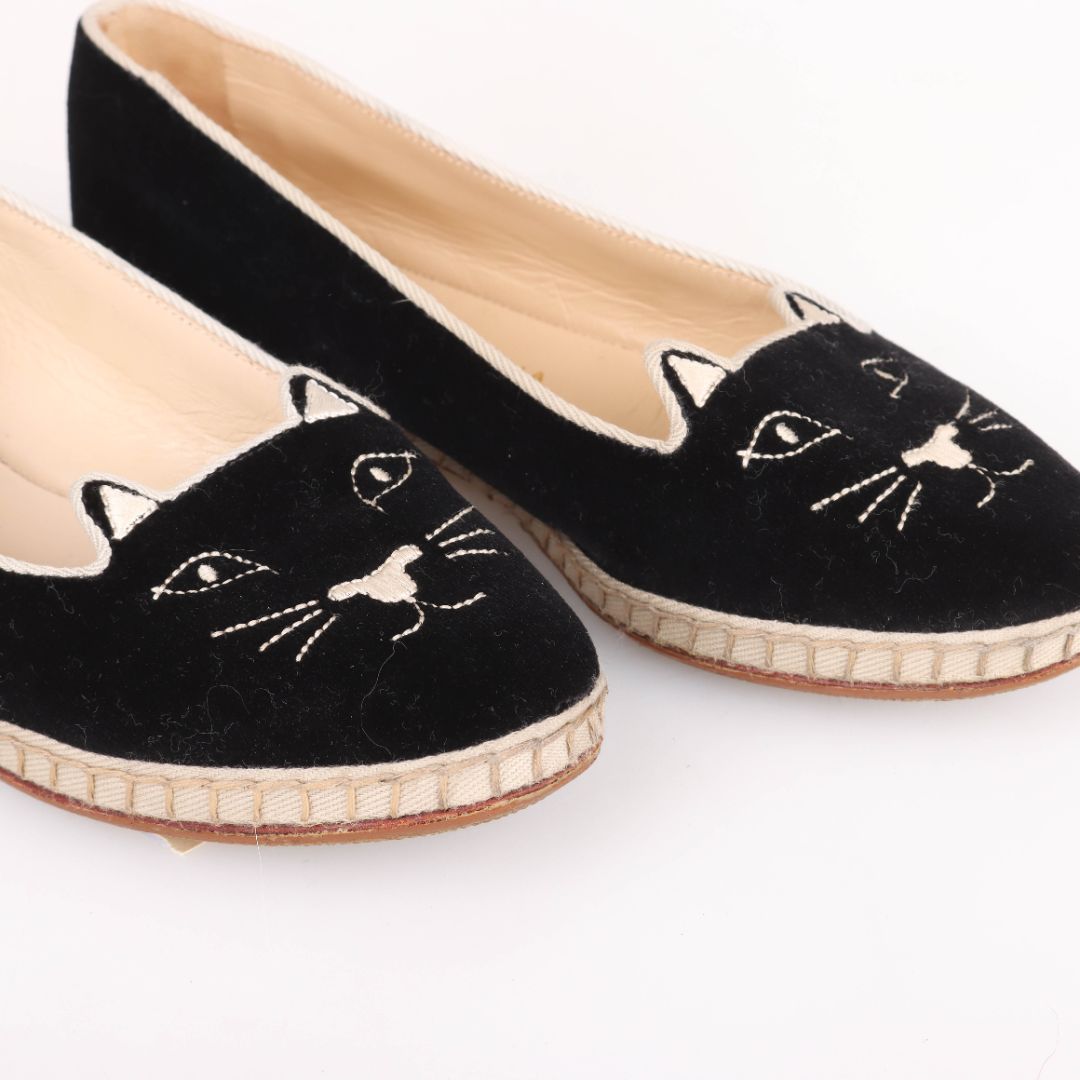 Charlotte Olympia Cat Loafers Size 38.5