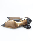 Dolce & Gabbana Leather Pointed Slingbacks size 37.5
