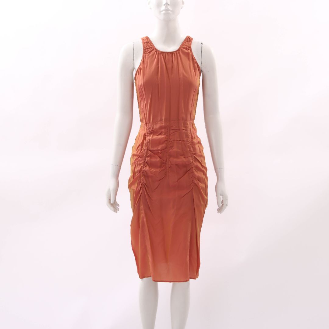 Acne Studio Ruched Midi Dress Size 36 | AU 8