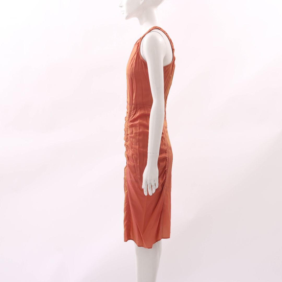 Acne Studio Ruched Midi Dress Size 36 | AU 8