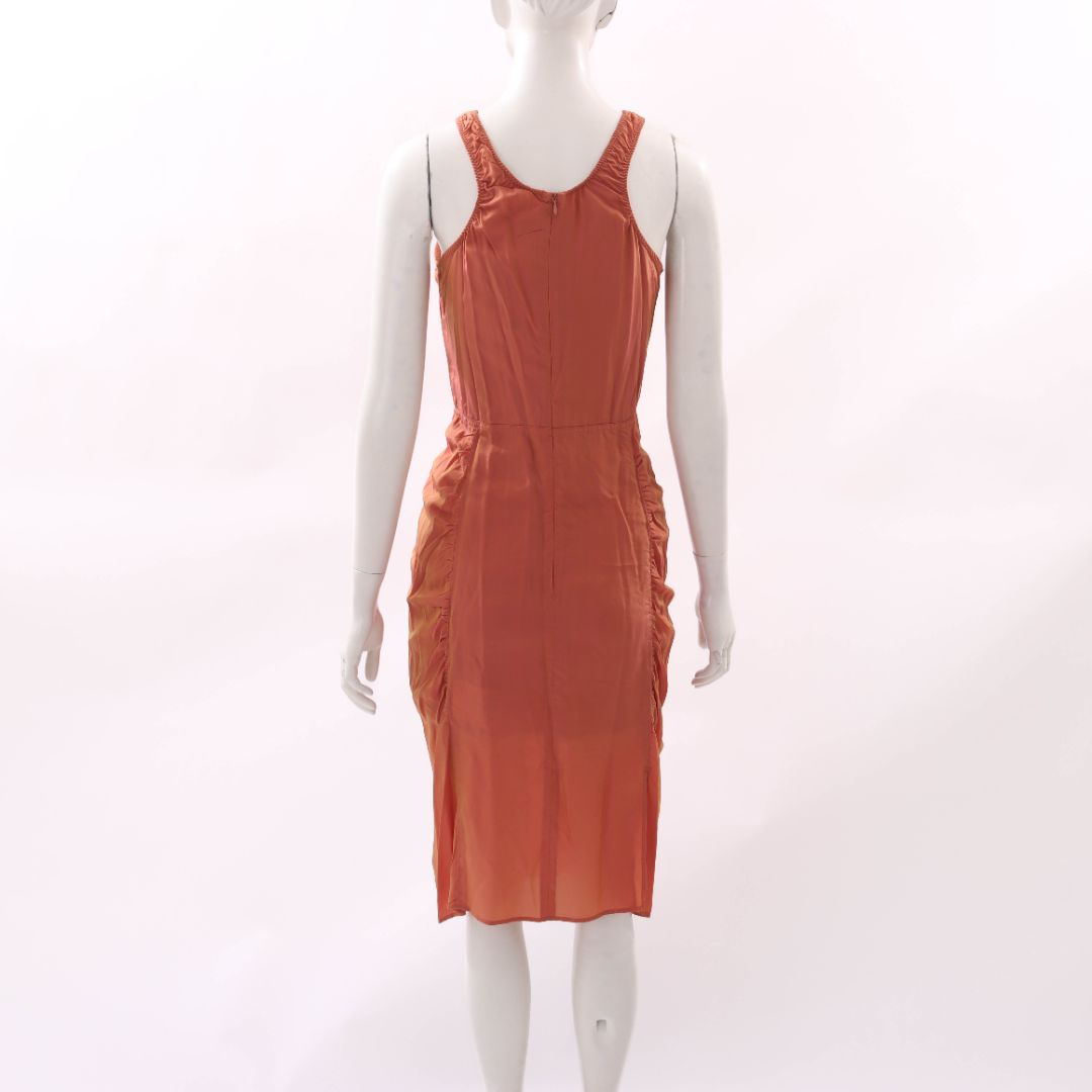 Acne Studio Ruched Midi Dress Size 36 | AU 8