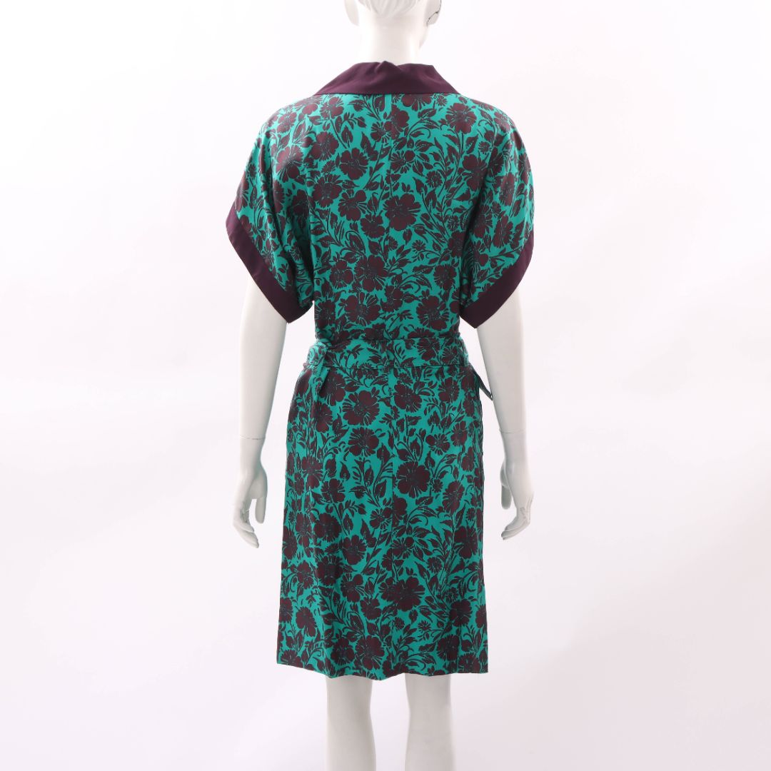 Etro Silk Print Belted Dress Size IT 38 | AU 6