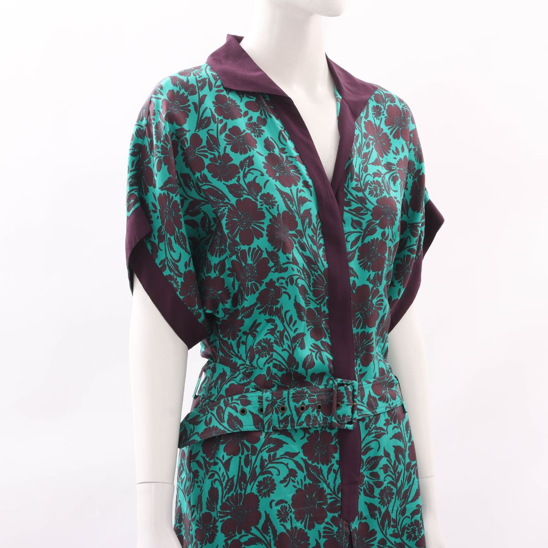 Etro Silk Print Belted Dress Size IT 38 | AU 6