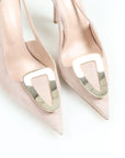 Scanlan Theodore Suede Triangle Frame Slingbacks Size 38