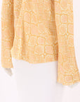 Ginia Silk Print Top Size Large