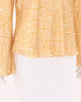 Ginia Silk Print Top Size Large