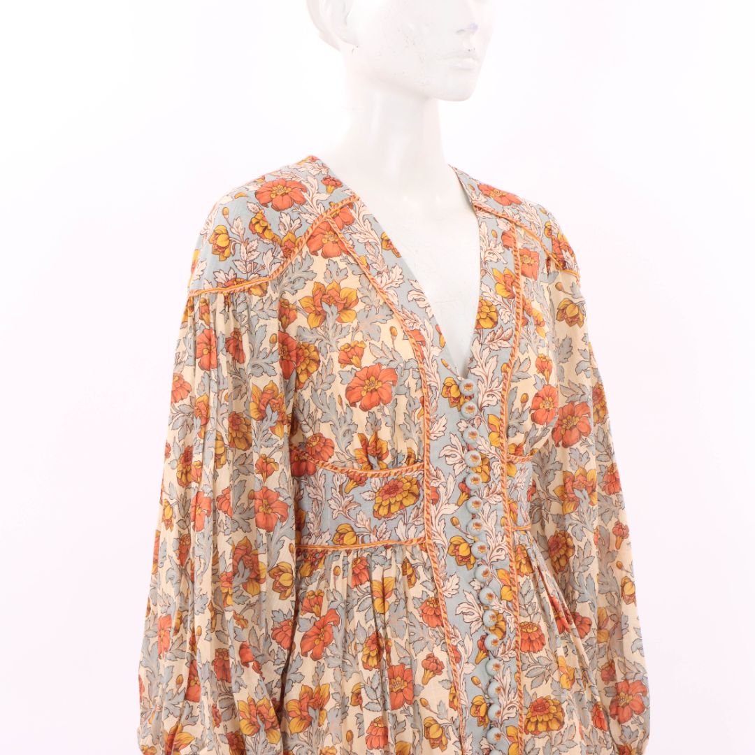 Zimmermann 'Andie' Buttoned Mini Dress Size 2