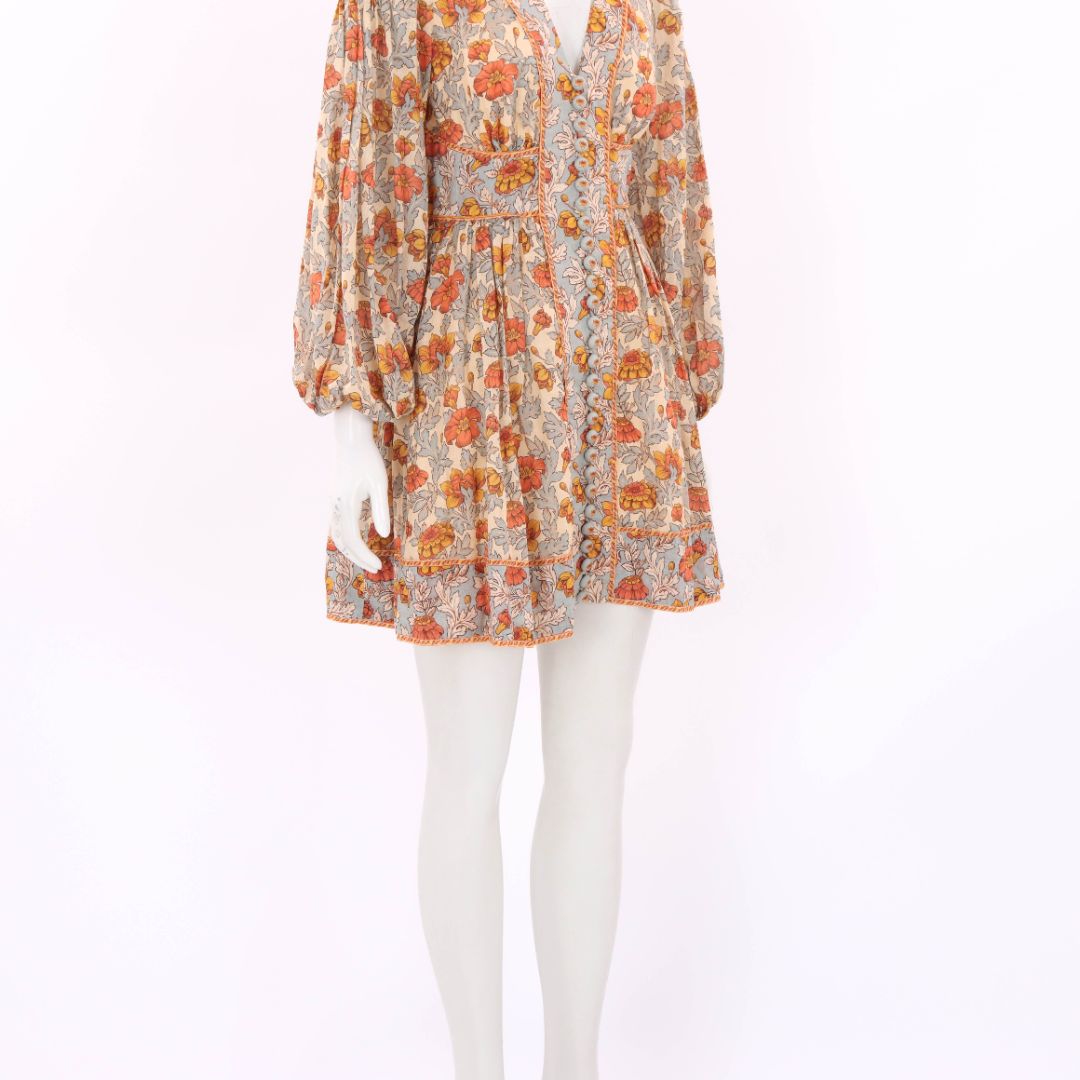 Zimmermann 'Andie' Buttoned Mini Dress Size 2