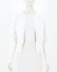 Scanlan Theodore Crepe Knit Cardigan Size Small