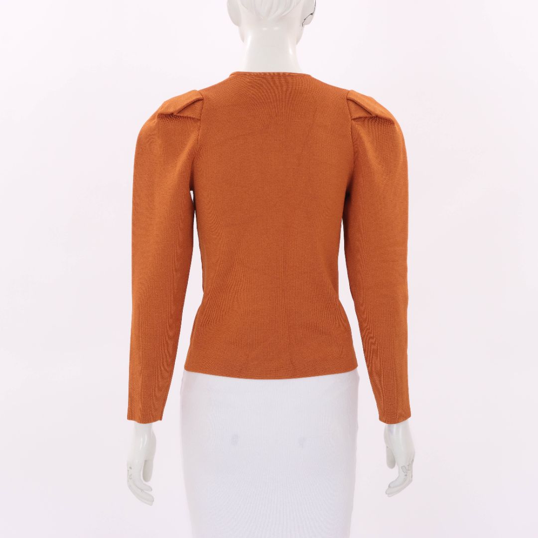 Zimmermann Crepe Knit Long Sleeve Top Size 2