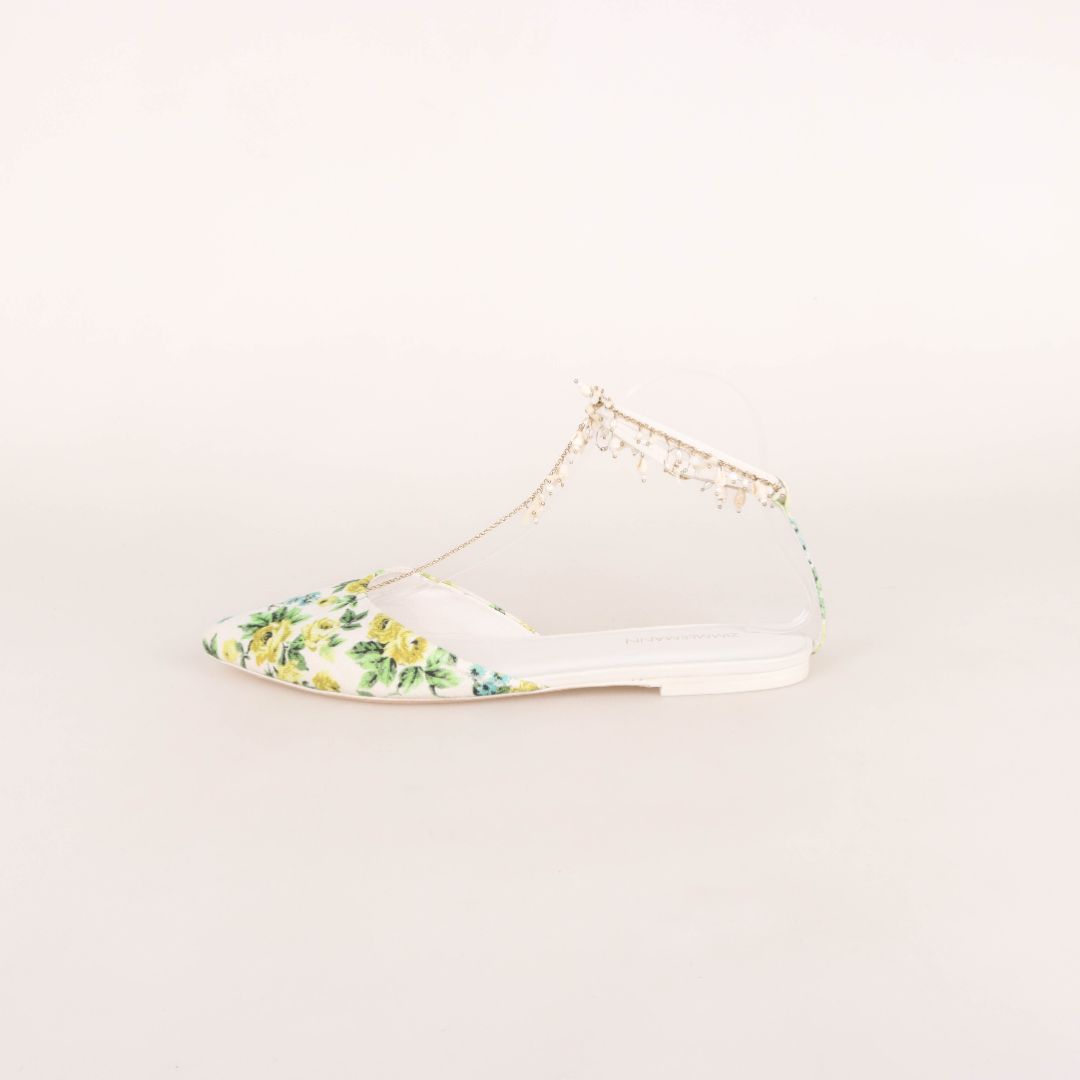 Zimmermann 'Goldentime' Pointed Flats Size 40
