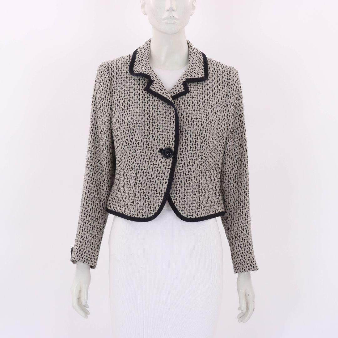 Anna Thomas Linen Textured Jacket Size 12