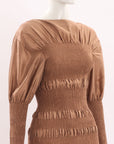 Toteme Coripe Smocked Dress Extra Small