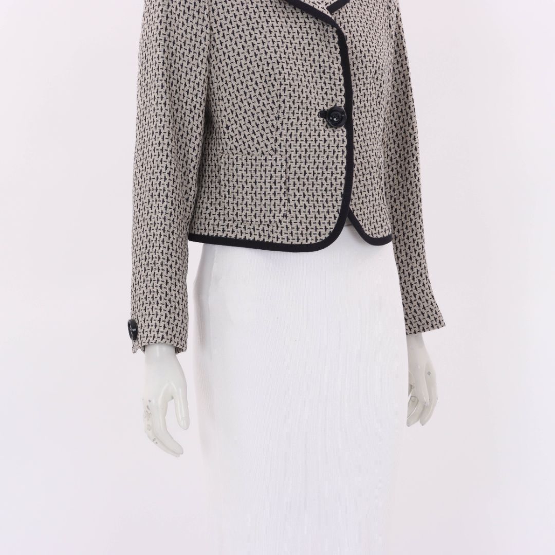 Anna Thomas Linen Textured Jacket Size 12