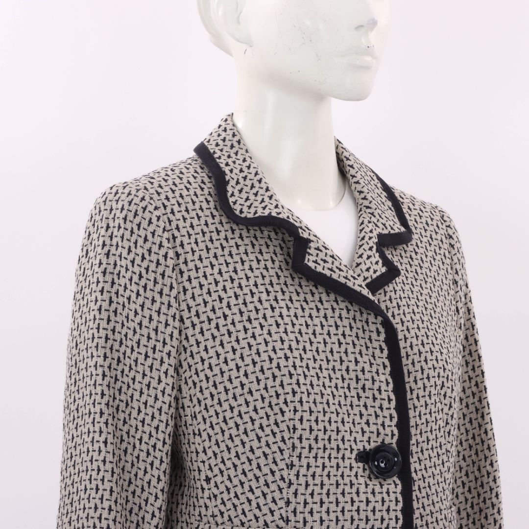 Anna Thomas Linen Textured Jacket Size 12