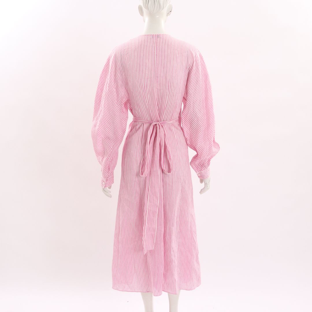 Scanlan Theodore Stripe Wrap Dress Size Medium/Large