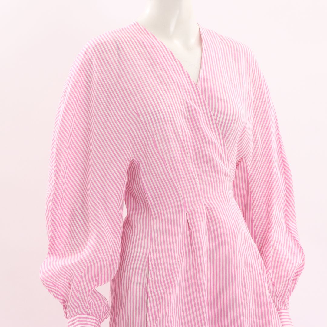Scanlan Theodore Stripe Wrap Dress Size Medium/Large