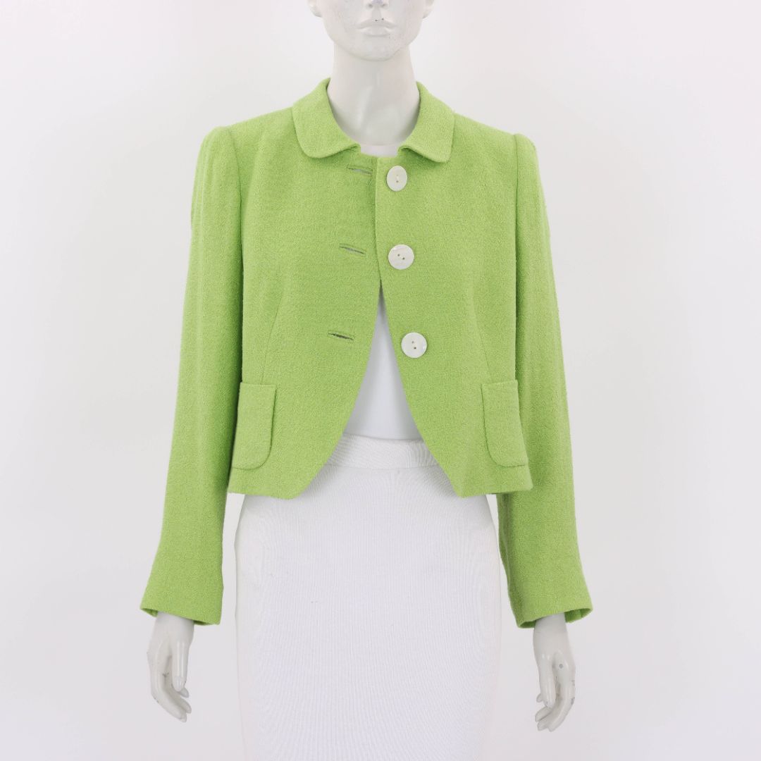Anna Thomas Linen Blend Jacket Size 12