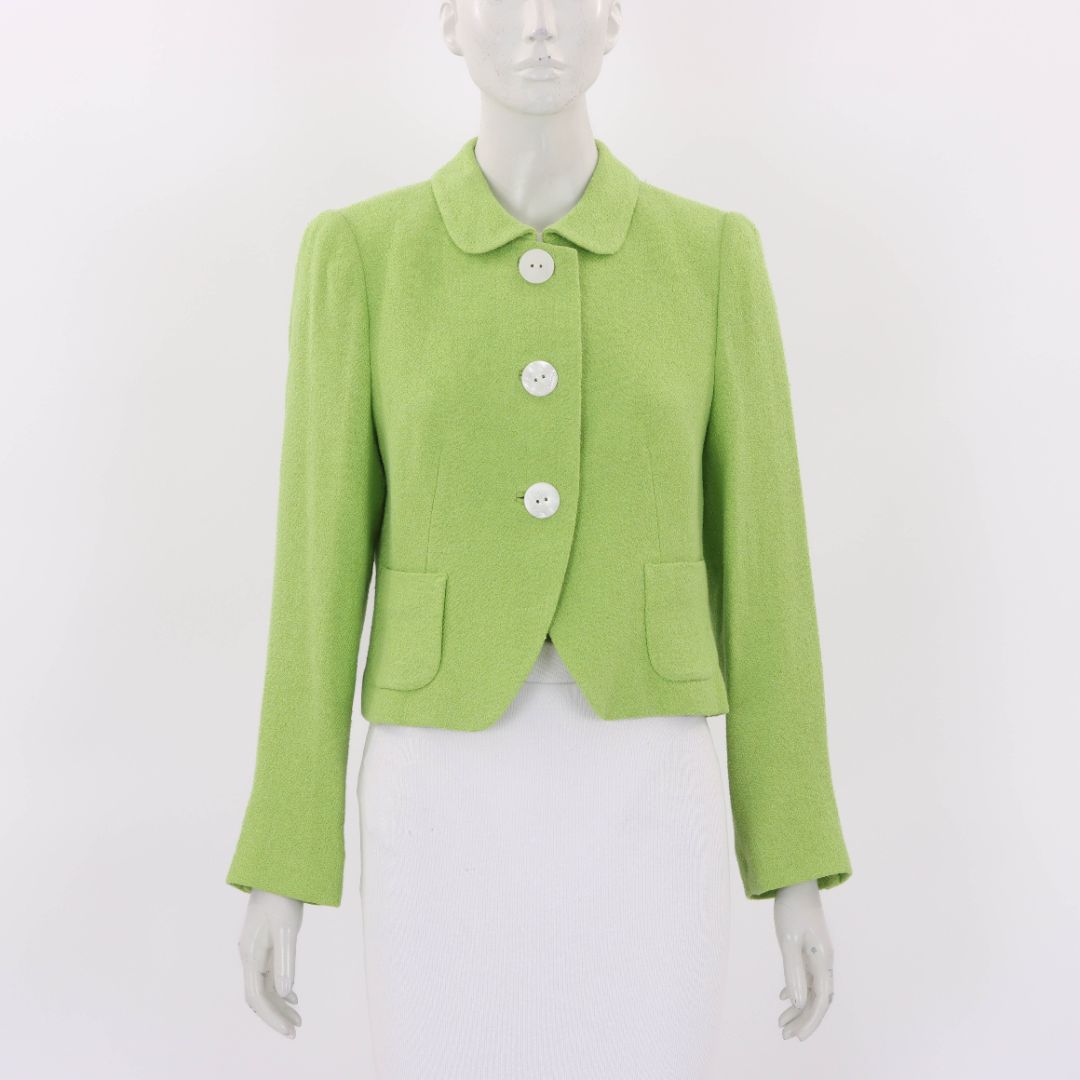 Anna Thomas Linen Blend Jacket Size 12