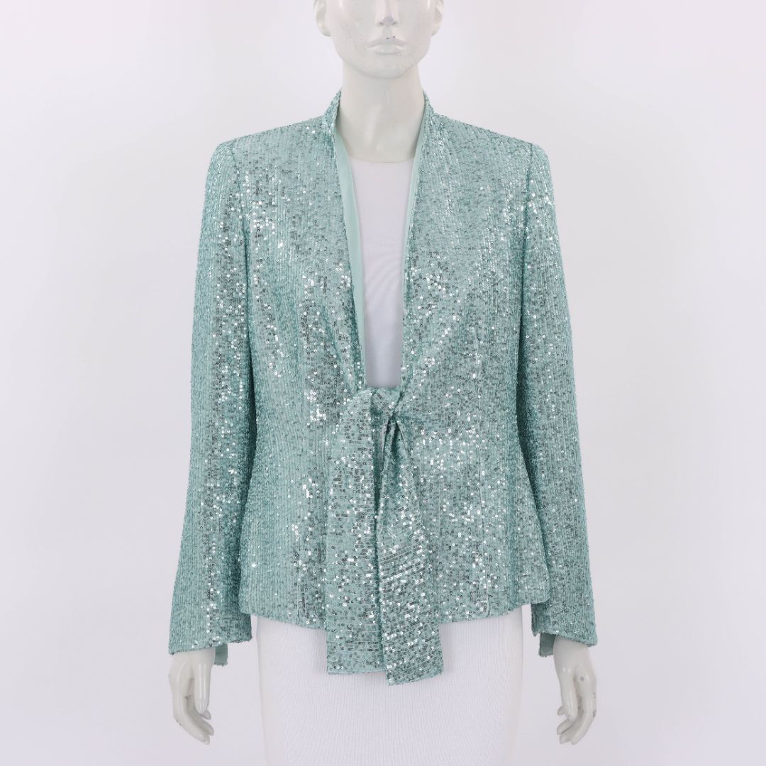 Carla Zampatti Moonlight Over Paris sequin Jacket Size 10