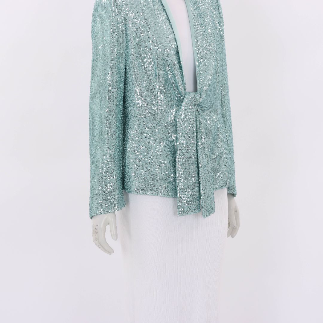 Carla Zampatti Moonlight Over Paris sequin Jacket Size 10