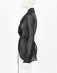 Anne Fontaine Sheer Stripe Shirt Size FR 38 | AU 10