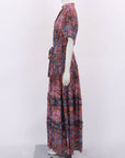 Lulu Zagame Floral Drop Waist Maxi Dress Size 3