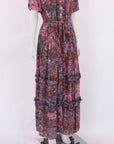 Lulu Zagame Floral Drop Waist Maxi Dress Size 3
