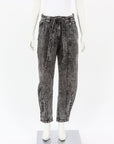 Ulla Johnson 'Carmen' Belted Tapered Acid Wash Jeans Size US 6 | AU 10