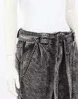 Ulla Johnson 'Carmen' Belted Tapered Acid Wash Jeans Size US 6 | AU 10